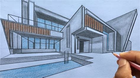 35 One Point Perspective House Drawing Nadirangatno