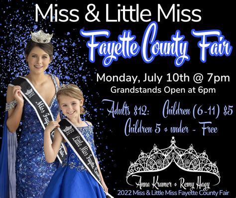 Miss Fayette County Pageant Fayette County Fair