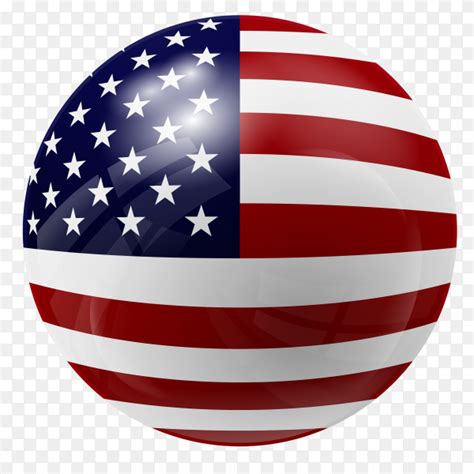 Circle Glossy American Flag Vector Transparent Png Similar Png