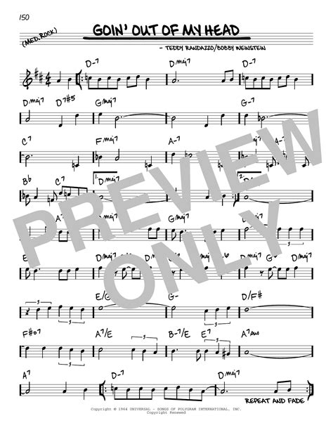 Goin Out Of My Head Sheet Music Little Anthony And The Imperials