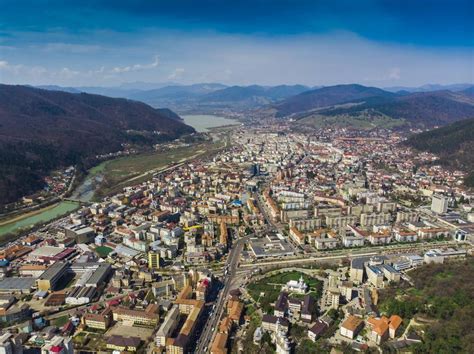 Aerial View Of Piatra Neamt City Stock Image Image Of Romanian