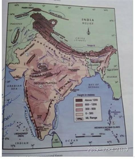 Locate Deccan Plateau And Circar Coast In India Outline Map