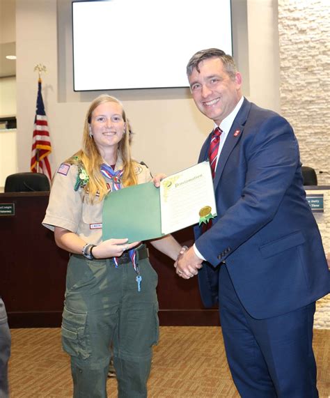 Cedar Park Woman Is First Female Scout In Region To Earn Eagle Scout Cedar Park Mayor Council