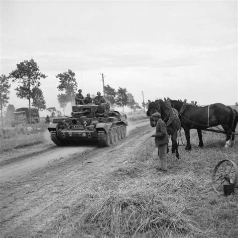 British Army Normandy 1944 B 8183 A Cromwell Tank Of 7th Armoured