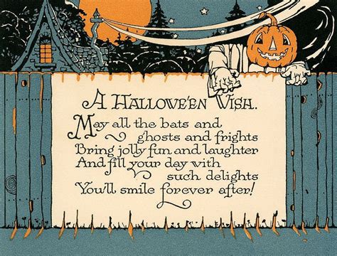 A Halloween Wish Halloween Wishes Vintage Halloween Cards Halloween