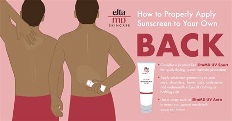 how to apply sunscreen to your own back