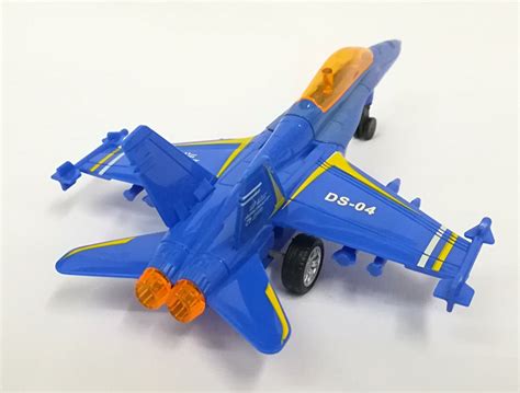 Bongbongidea Fighter Jet Aircraft Blue Angel Display Model Toy 17cm