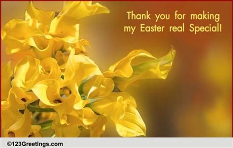 A Floral Easter Thank You Free Thank You Ecards Greeting Cards 123