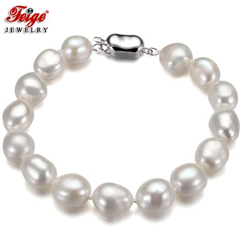 Feige Simple Style Pearl Bracelet Mm White Baroque Natural
