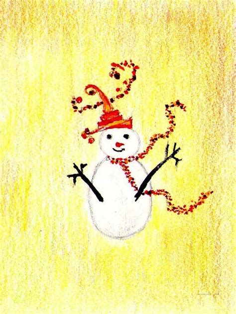 Snowman Clown Original Painting By Sarah Leach Original Paintings
