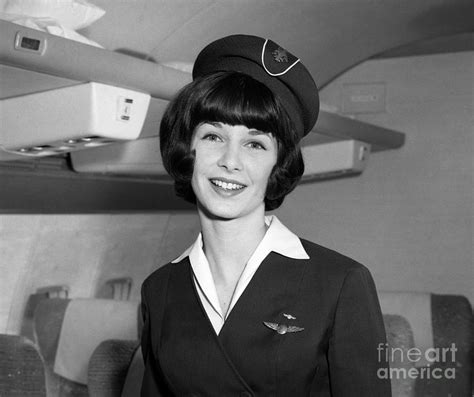 Airline Stewardess Photograph By H Armstrong Robertsclassicstock