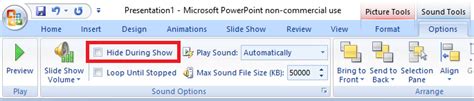 How Do I Hide The Sound Effect Icon In Powerpoint Super User