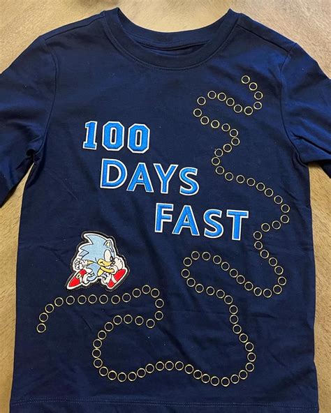 Sonic Fast For 100 Days Fast For My Kindergartener He Loved His Shirt