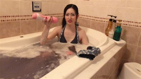 Mikine Swimsuit Masturbation ️👙 Japanese Bath Masturbation