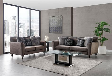 Ufm801 Grey Velvet Living Room Set By Global Furniture Furniturepick