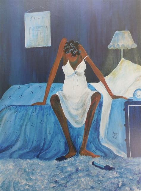 Blue Monday By Annie Lee African American Art 16x20