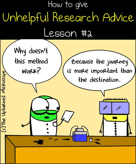 Unhelpful Research Advice 2 Biology Humor Science Memes Science Jokes
