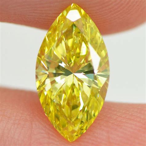 Loose Marquise Fancy Yellow Diamond 2.01 Carat VS2 12.35X6.60 MM | Yellow diamond, Fancy yellow ...