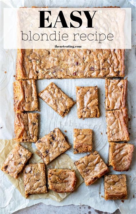 Easy One Bowl Blondie Recipe Thats Ready In Just 30 Minutes