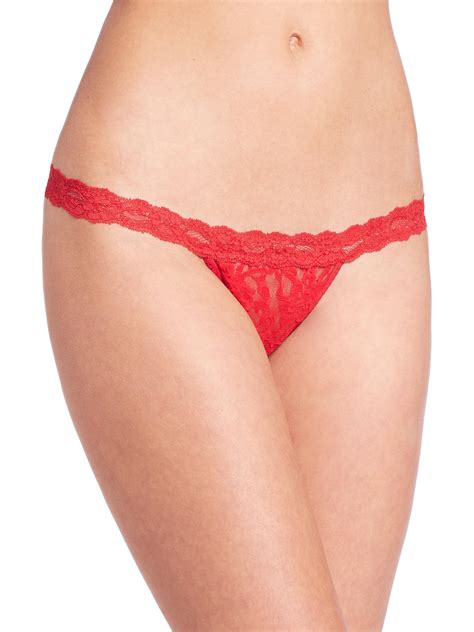 Hanky Panky Signature Lace G String In Red Lyst