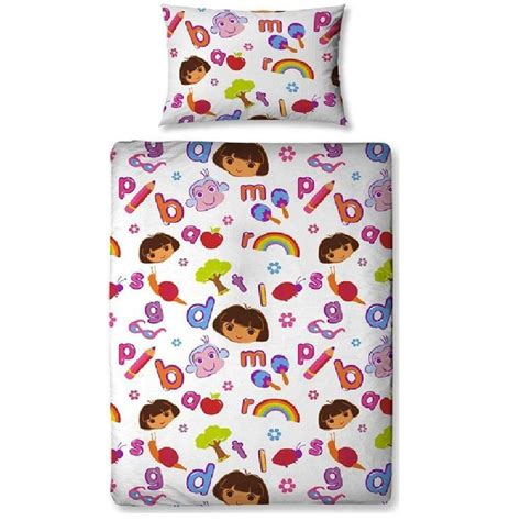 Part of the best friends many sets come with the dora the explorer musical mobile to complete the overall look. DORA THE EXPLORER JUNIOR TODDLER BABY COT BED DUVET SET ...