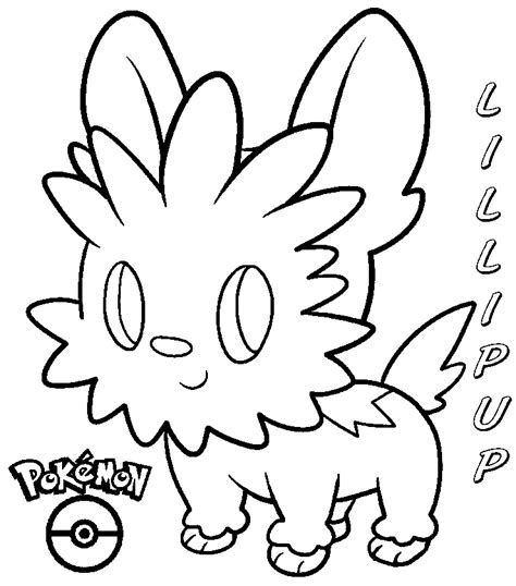 Coloring Books Pokemon Lillipup To Print And Free Download Coloring Home