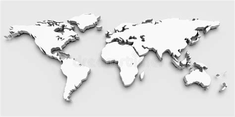 Mapa De Mundo 3d Imagem De Stock Imagem 15303941