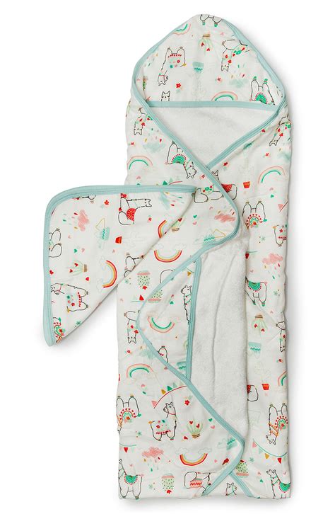 Infant Loulou Lollipop Muslin Hooded Towel And Washcloth Set Size One