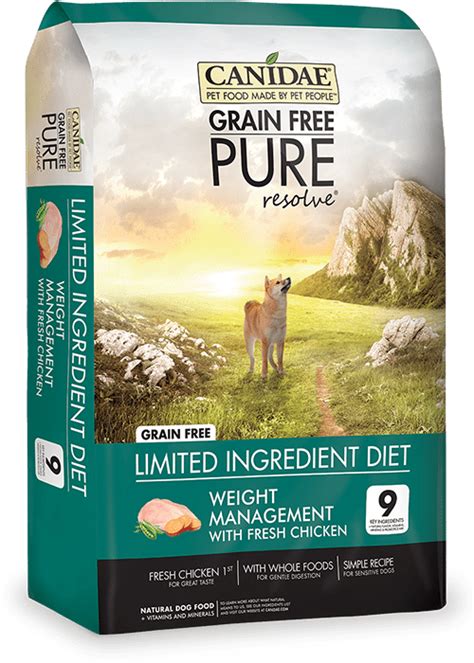 You will start seeing the results with this diet and how to choose the best dog food for weight loss. Canidae Grain Free Pure Resolve Weight Management Dog Food ...