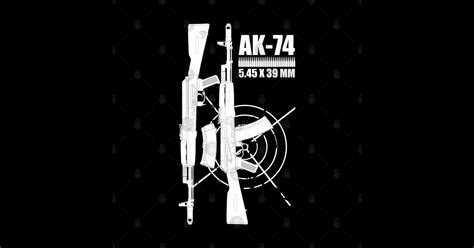Ak 74 Kalashnikov Assault Rifle Two Sides Kalashnikov Sticker