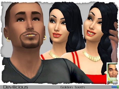 Golden Teeth By Devilicious At Tsr Sims 4 Updates