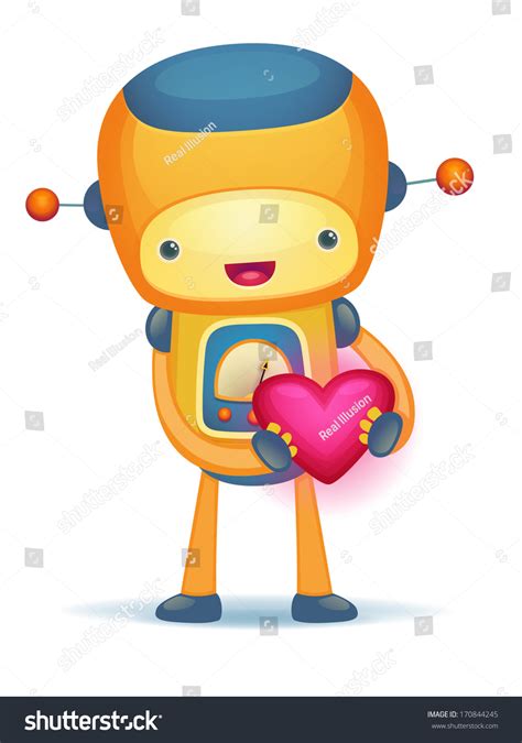 Robot Heart Stock Vector Royalty Free 170844245 Shutterstock