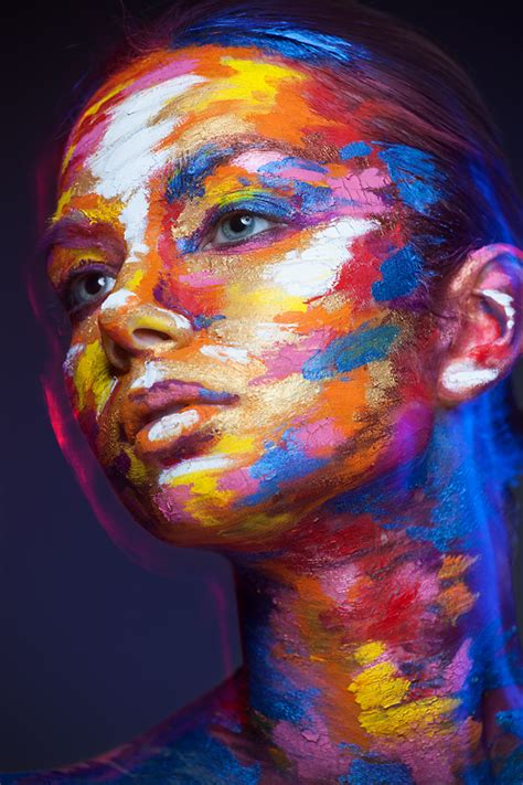 Amazing Face Paintings Transform Models Into The D Works Of Famous Artists By Valeriya Kutsan