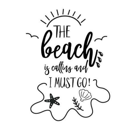 14 Free Beach SVG Cut Files Including The Beach Is Calling - Hello