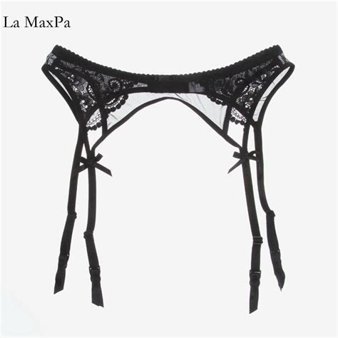 2017 Sexy Women Lace Blackwhitered Garter Temptation Ultra Thin Female Silk Stockings