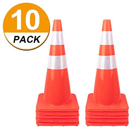 12pcs Nuobesty Traffic Cones Plastic Road Cone Simulation Roadblock