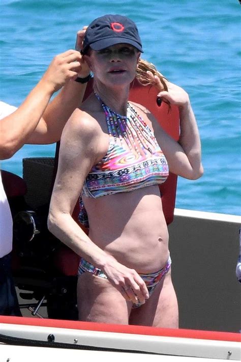 Melanie Griffith Is Fit And Fabulous In A Bikini While Vacationing On A
