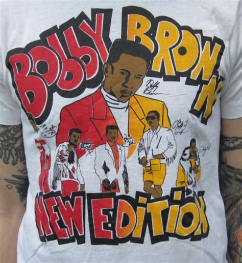 Vintage 80s Bobby Brown New Edition Tour T Shirt