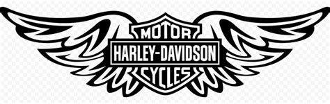 Harley Davidson Black Wings Logo Hd Png Citypng