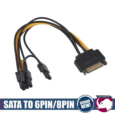 Sata To Gpu 6 Pins 8 Pins Connector Adapter Shopee Philippines