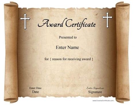 Free Printable Christian Certificates Templates