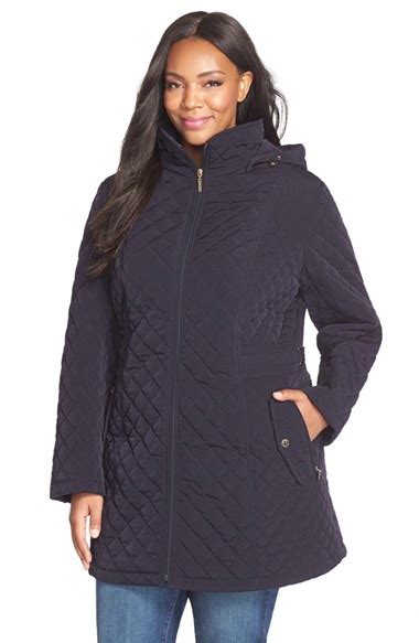 Lyst Gallery Hooded Quilted Jacket In Blue