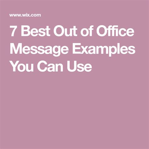 7 Best Out Of Office Message Examples You Can Use Out Of Office