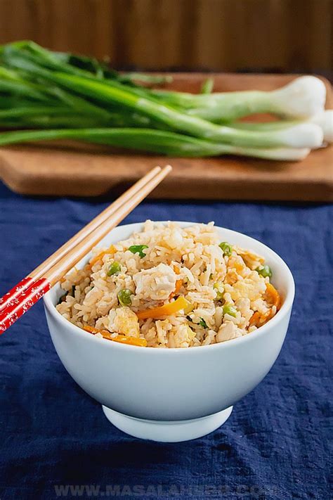 Hibachi Fried Rice Recipe Copycat Japanese Fried Rice 🍚 Masala Herb