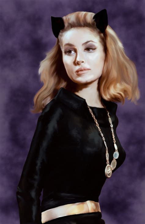julie newmar aka catwoman from the popular 60 s batman show you can get this puuuuuurfect print
