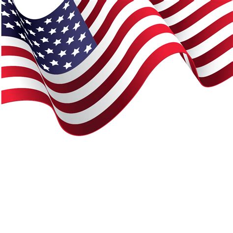 American Flag Vector Material Png Download 10001000 Free