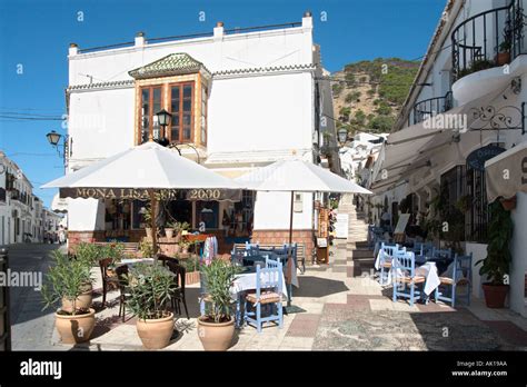 Restaurant In The Old Town Mijas Costa Del Sol Andalusia Spain