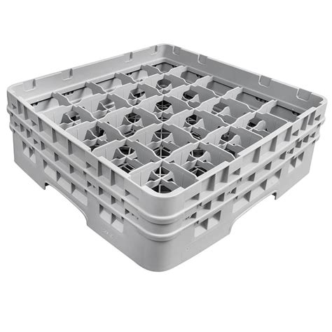 Cambro 25s434151 Camrack Glass Rack W 25 Compartments 2 Gray