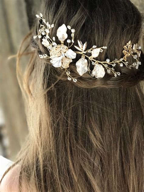 Bridal Headband For The Whimsical Boho Bride Hair Vine Comes Etsy