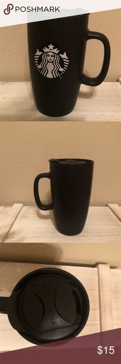 Starbucks Black Ceramic To Go Mug Starbucks Black Mugs Black Ceramics